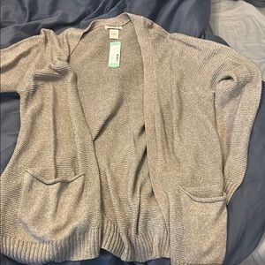 Cotton Emporium Cream Knit Cardigan Sweater